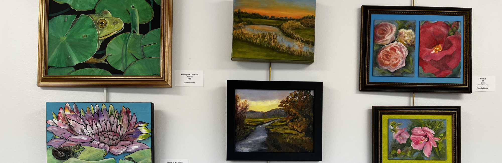 Featured in Studio E / "Nature as We See It", paintings by Carol Gentes & Angela Pierce